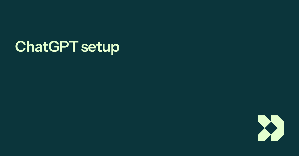 ChatGPT setup | Customer.io Docs