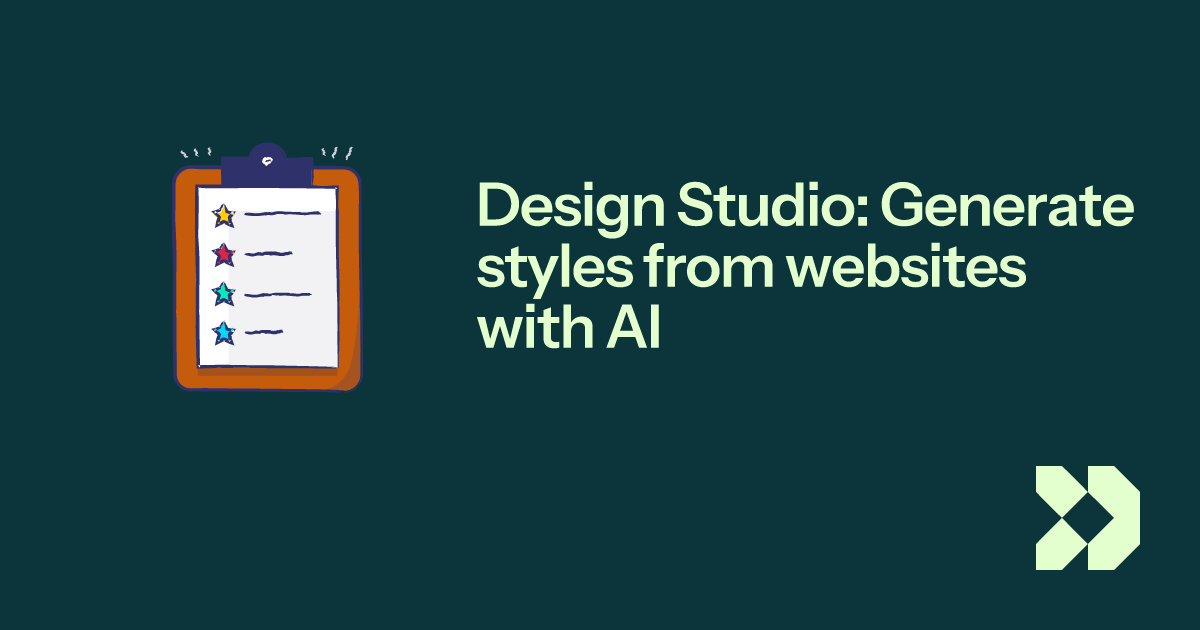 Design Studio: Generate styles from websites with AI | Customer.io Docs
