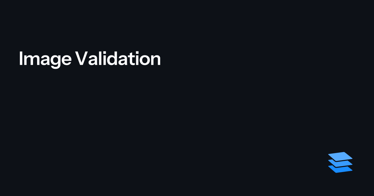 Image Validation – Parcel Documentation