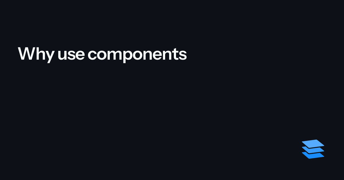 Why use components – Parcel Documentation